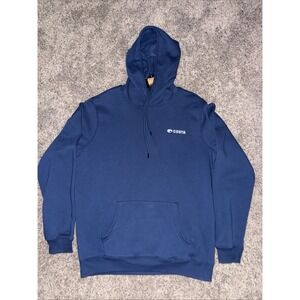 Costa Del Mar Hooded Sweatshirt Long Sleeve Navy Logo Size‎ Adult Large(NEW)!